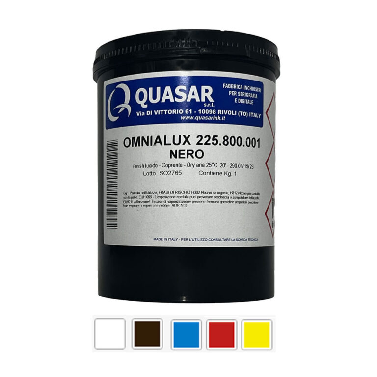Colección de colores de serigrafía Omnialux Quasar base disolvente