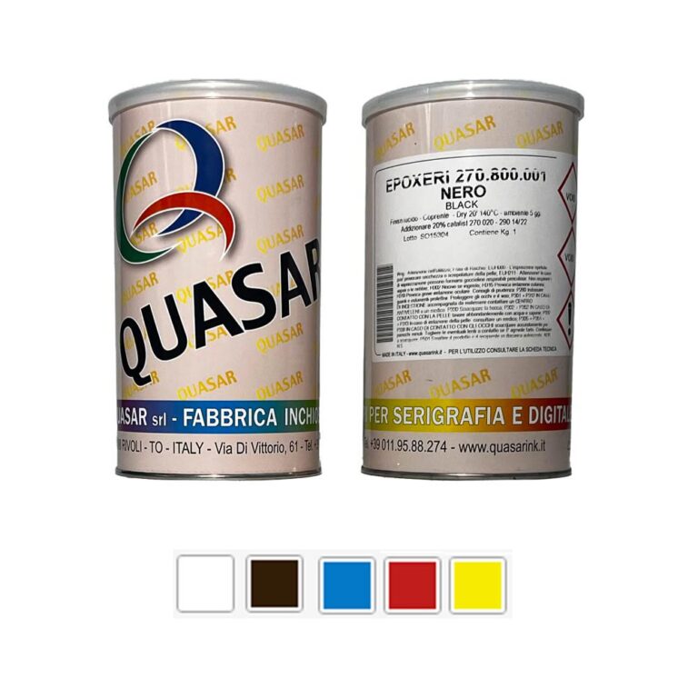Colección de colores de serigrafía Bicomponente Epoxery Quasar base disolvente