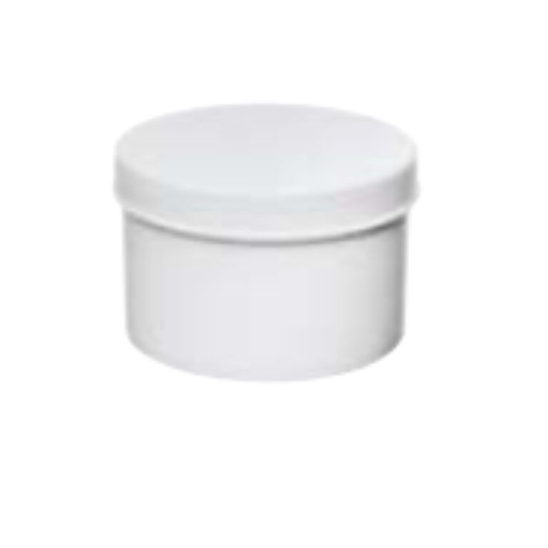 Bote de Plástico Blanco de 200 ml con Tapa de Rosca y Subtapa